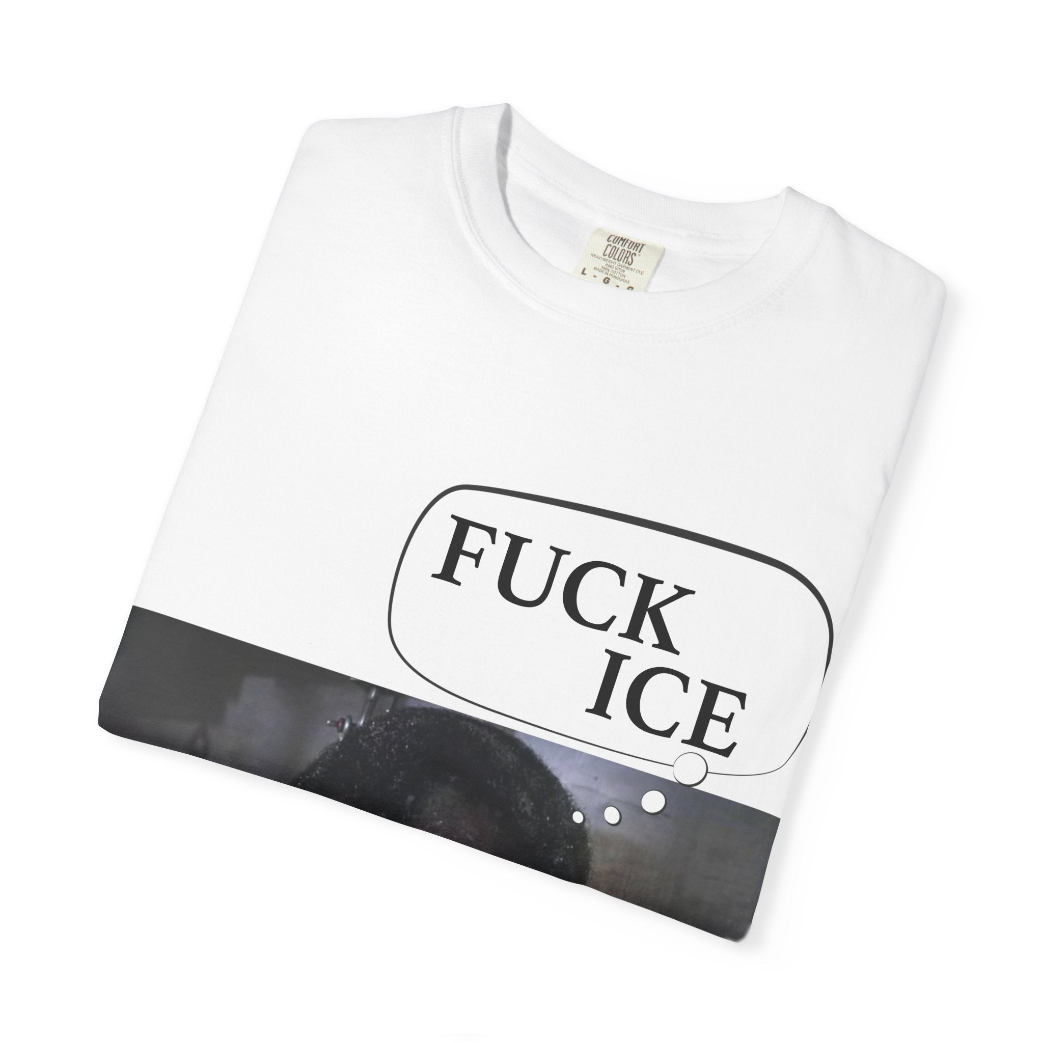 T-Shirt — 'FUCK ICE' Graphic Protest Tee with Photo Print
