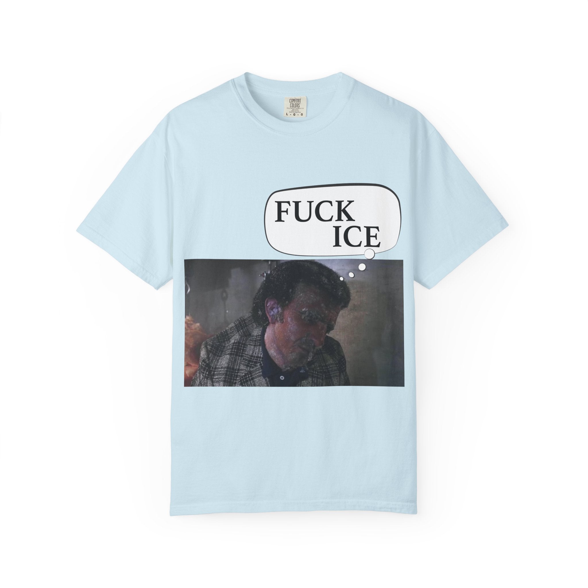 T-Shirt — 'FUCK ICE' Graphic Protest Tee with Photo Print
