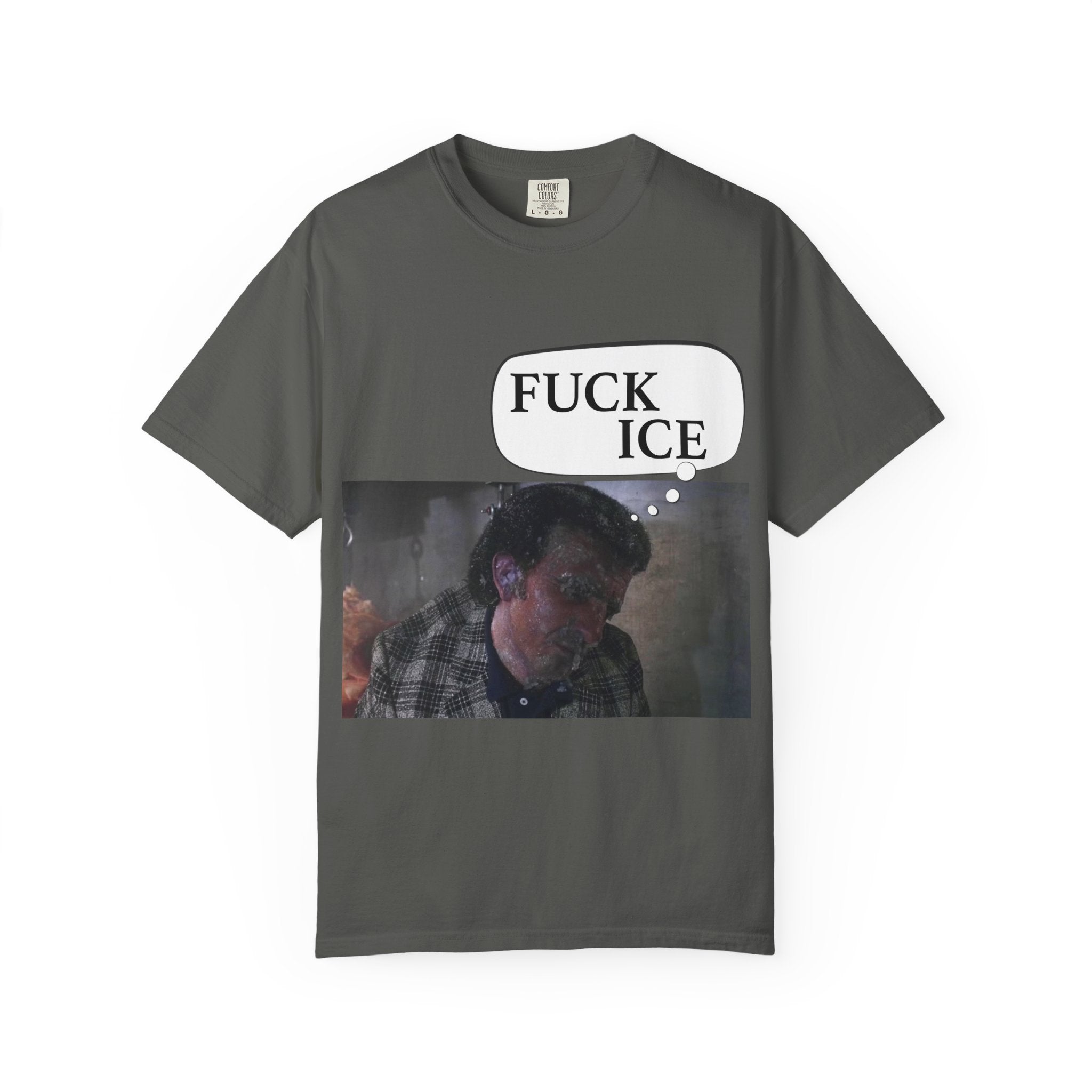 T-Shirt — 'FUCK ICE' Graphic Protest Tee with Photo Print