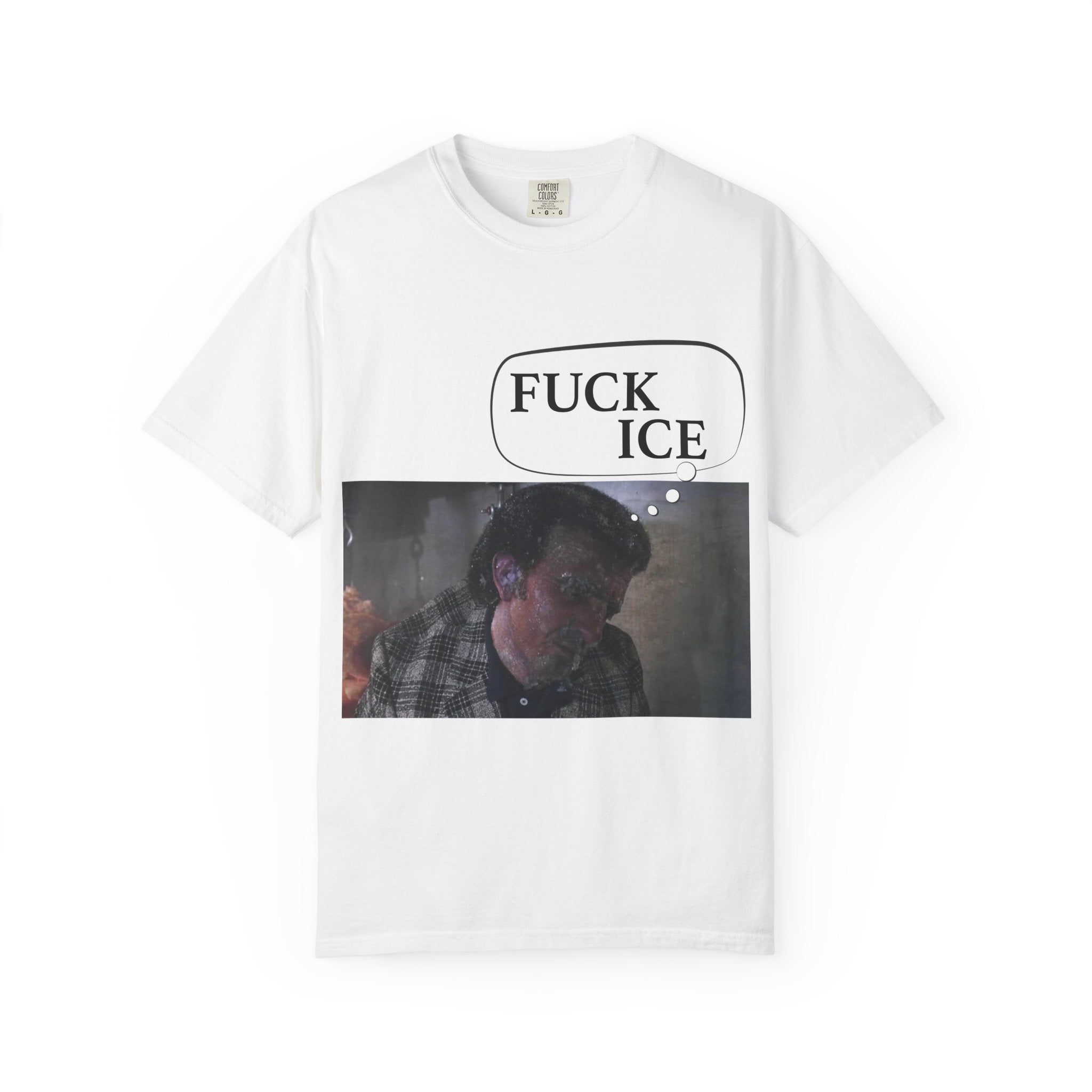 T-Shirt — 'FUCK ICE' Graphic Protest Tee with Photo Print